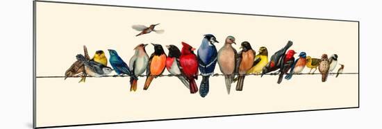 Bird Menagerie III-Wendy Russell-Mounted Art Print