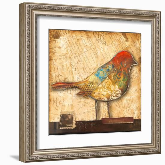 Bird of Collage II-Patricia Pinto-Framed Art Print