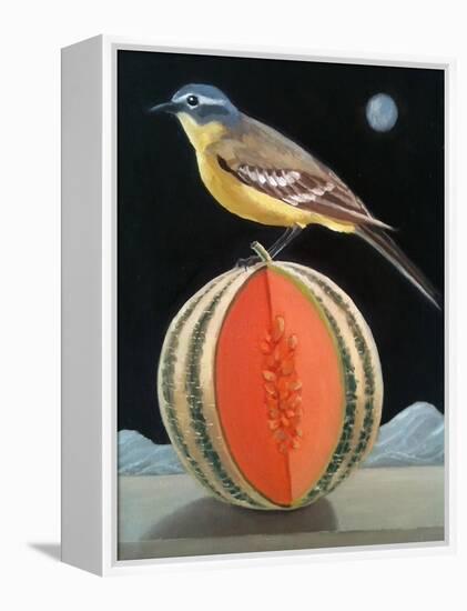 Bird on a Melon-ELEANOR FEIN-Framed Premier Image Canvas