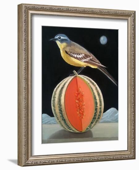 Bird on a Melon-ELEANOR FEIN-Framed Giclee Print