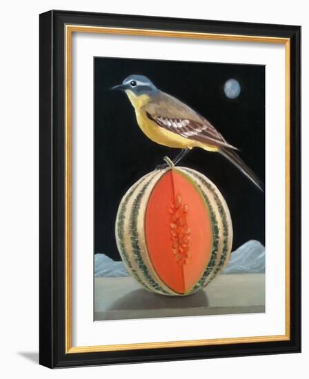 Bird on a Melon-ELEANOR FEIN-Framed Giclee Print