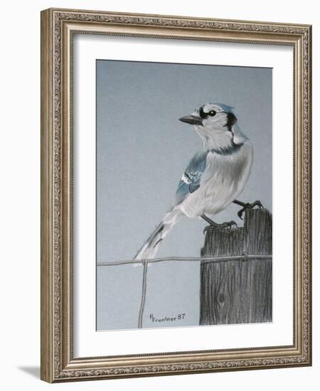 Bird on a Post-Rusty Frentner-Framed Giclee Print