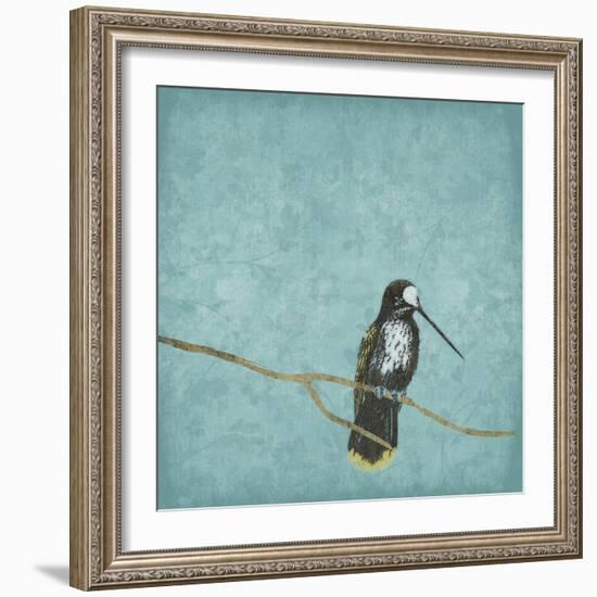 Bird On Branch 2-Jace Grey-Framed Art Print