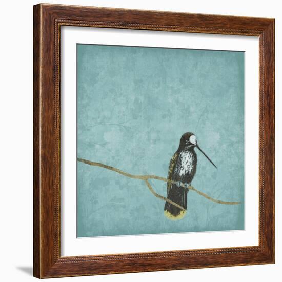 Bird On Branch 2-Jace Grey-Framed Art Print