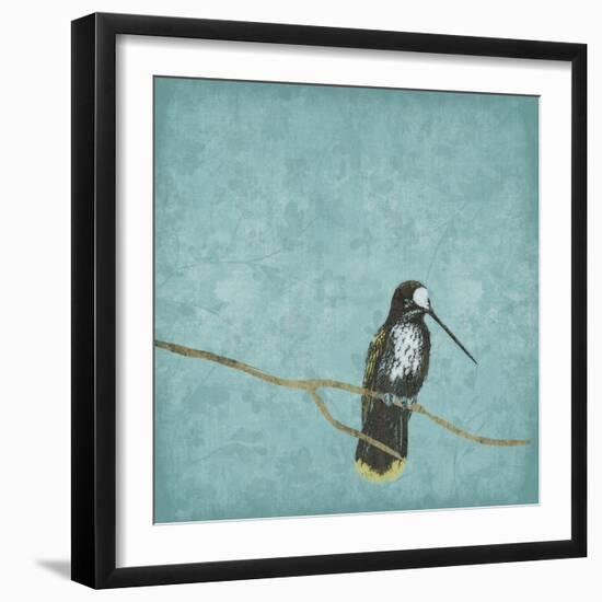 Bird On Branch 2-Jace Grey-Framed Art Print