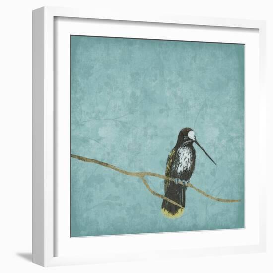 Bird On Branch 2-Jace Grey-Framed Art Print