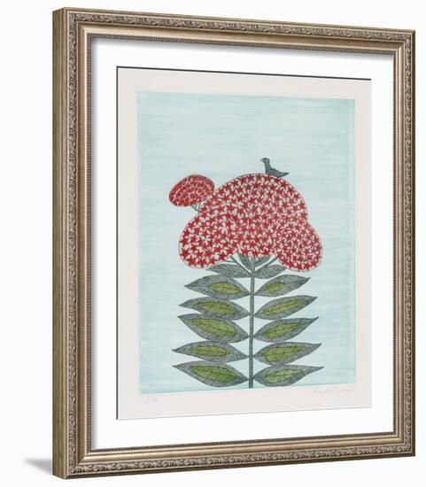 Bird on Flower-Keiko Minami-Framed Collectable Print