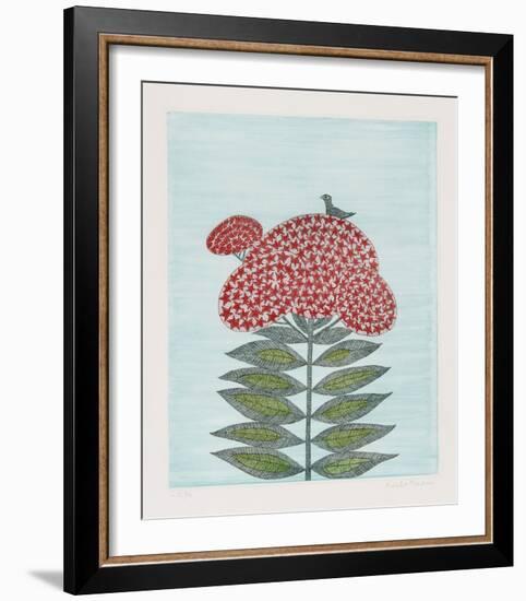 Bird on Flower-Keiko Minami-Framed Collectable Print