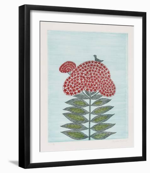 Bird on Flower-Keiko Minami-Framed Collectable Print