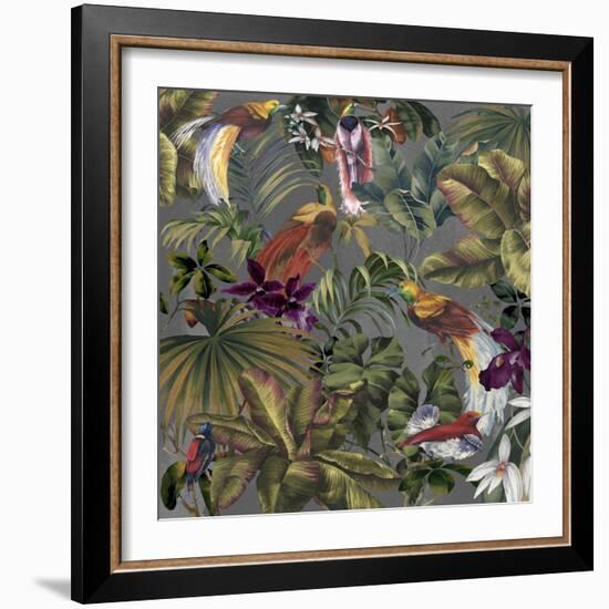 Bird Paradise Neutral-Bill Jackson-Framed Giclee Print