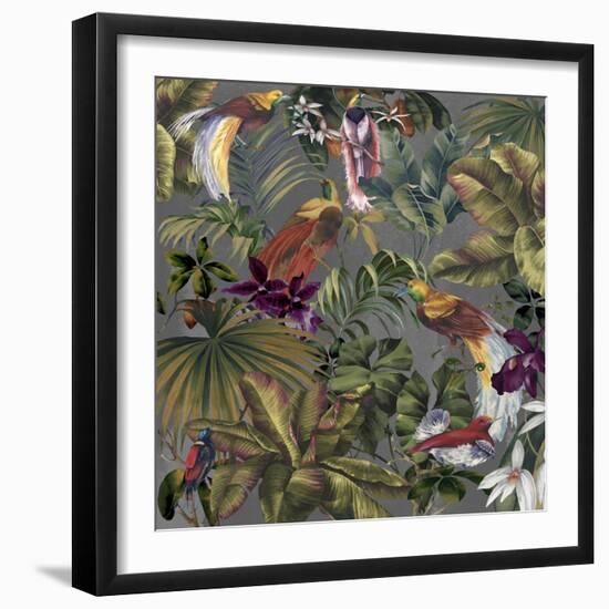 Bird Paradise Neutral-Bill Jackson-Framed Giclee Print