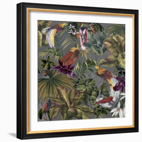 Bird Paradise Neutral-Bill Jackson-Framed Giclee Print