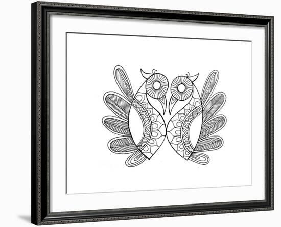 Bird Parrots 1-Neeti Goswami-Framed Art Print