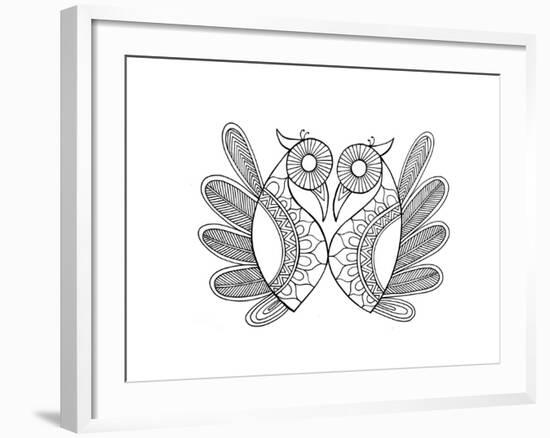 Bird Parrots 1-Neeti Goswami-Framed Art Print