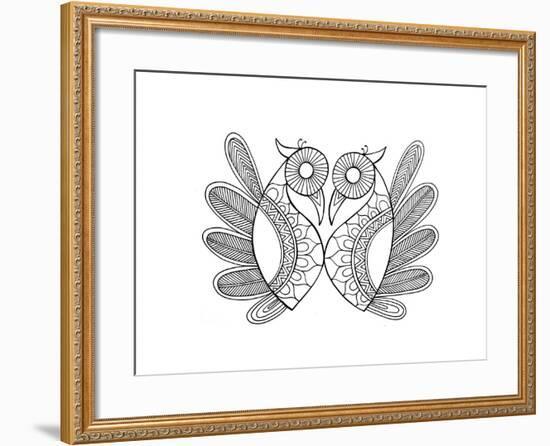 Bird Parrots 1-Neeti Goswami-Framed Art Print
