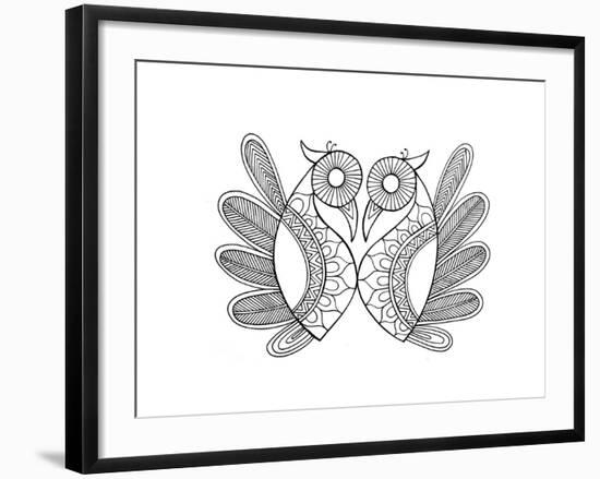 Bird Parrots 1-Neeti Goswami-Framed Art Print