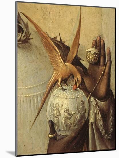 Bird Perching on Jewelled Globe, from Adoration of the Magi, Tripytch, C.1495-Hieronymus Bosch-Mounted Giclee Print