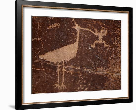 Bird Petroglyph, Petrified Forest National Park, Arizona, United States of America, North America-James Hager-Framed Photographic Print