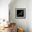 Bird Polygon Black-NaxArt-Framed Premium Giclee Print displayed on a wall