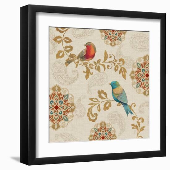 Bird Rainbow IIIA-Daphne Brissonnet-Framed Art Print