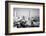 Bird's-Eye View of Bangkok, Thailand (Black and White Photo)-De Visu-Framed Photographic Print