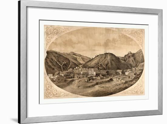 Bird's Eye View of Black Hawk Point-null-Framed Giclee Print