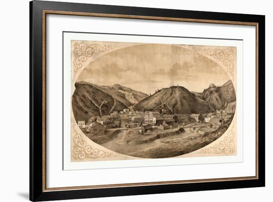 Bird's Eye View of Black Hawk Point-null-Framed Giclee Print