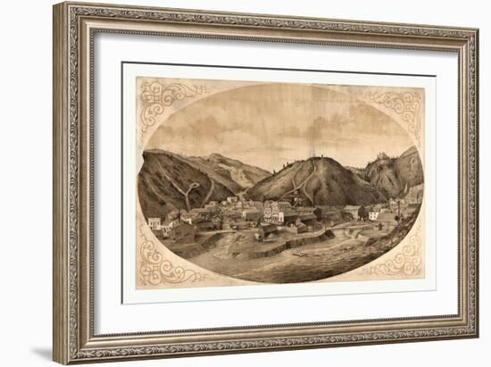 Bird's Eye View of Black Hawk Point-null-Framed Giclee Print