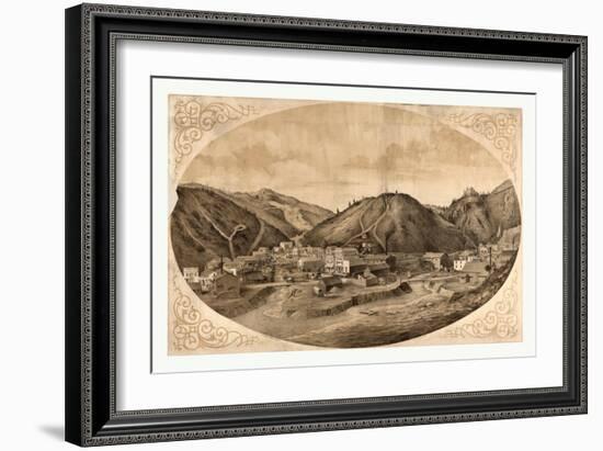 Bird's Eye View of Black Hawk Point-null-Framed Giclee Print