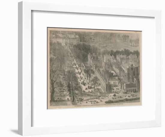 Bird's Eye View of Buckingham and St James's Palaces-null-Framed Giclee Print