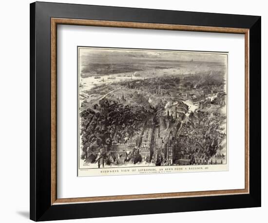 Bird's-Eye View of Liverpool-null-Framed Giclee Print