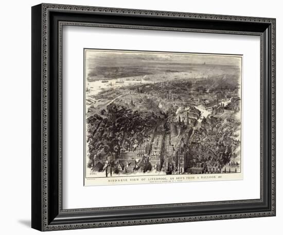 Bird's-Eye View of Liverpool-null-Framed Giclee Print