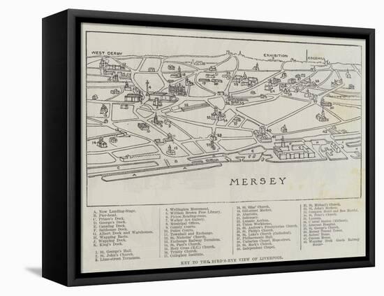 Bird'S-Eye View of Liverpool-null-Framed Premier Image Canvas