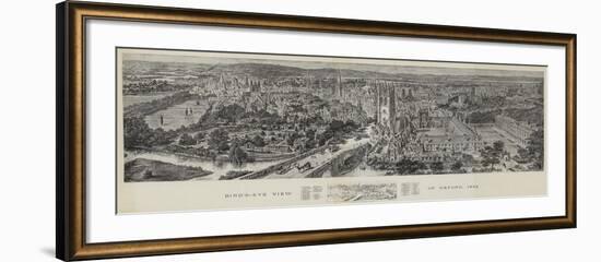 Bird's-Eye View of Oxford, 1894-Henry William Brewer-Framed Giclee Print