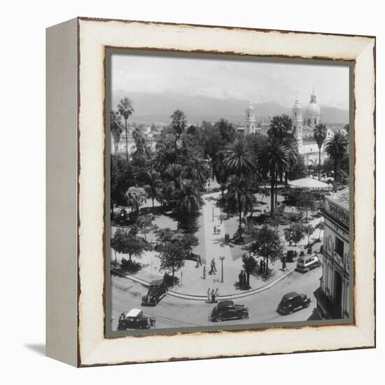 Bird's-Eye View of Salta-Mario de Biasi-Framed Premier Image Canvas