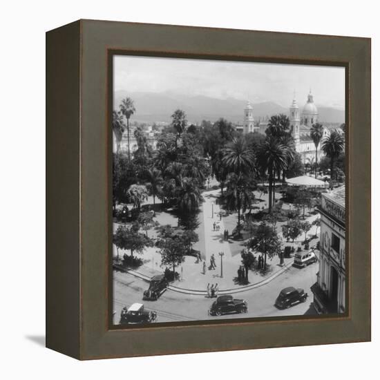 Bird's-Eye View of Salta-Mario de Biasi-Framed Premier Image Canvas