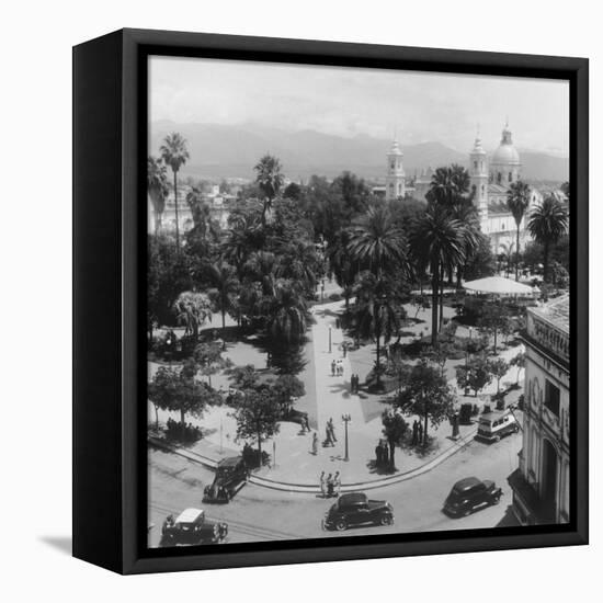 Bird's-Eye View of Salta-Mario de Biasi-Framed Premier Image Canvas