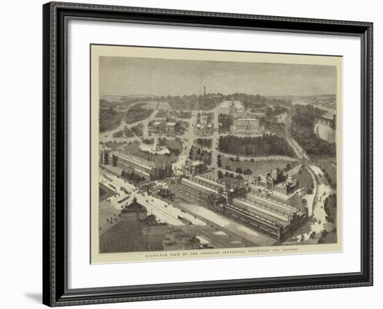 Bird'S-Eye View of the American Centennial Exhibition and Grounds-null-Framed Giclee Print