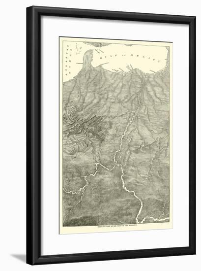 Bird'S-Eye View of the Basin of the Mississippi, 1862-null-Framed Giclee Print