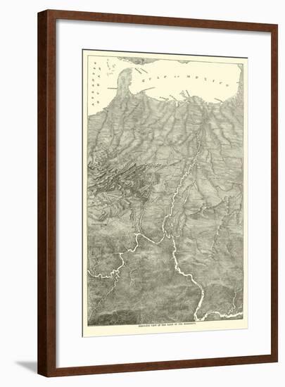 Bird'S-Eye View of the Basin of the Mississippi, 1862-null-Framed Giclee Print