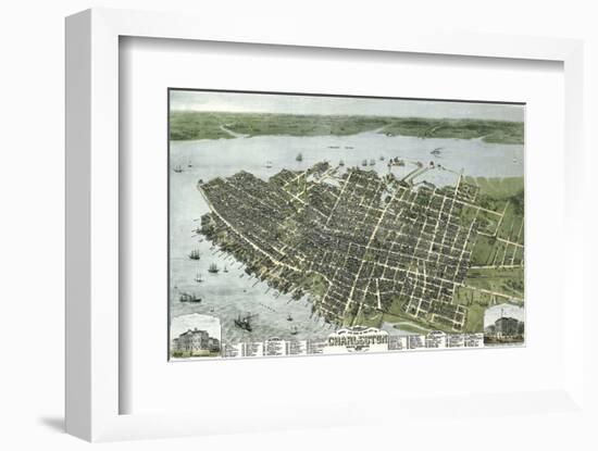 Bird’s Eye View of the City of Charleston, South Carolina, 1872-C^N^ Drie-Framed Art Print