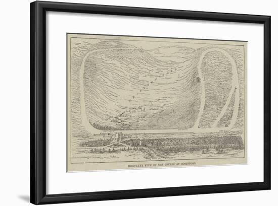 Bird'S-Eye View of the Course at Goodwood-null-Framed Giclee Print