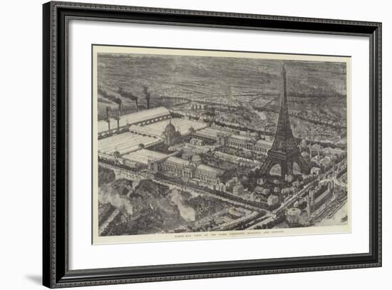 Bird's-Eye View of the Paris Exhibition Buildings and Grounds-null-Framed Giclee Print