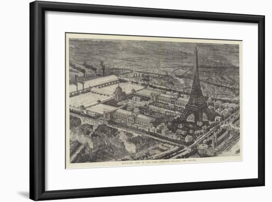 Bird's-Eye View of the Paris Exhibition Buildings and Grounds-null-Framed Giclee Print