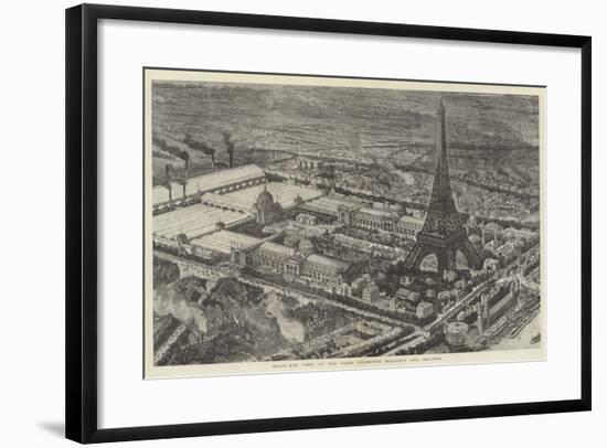 Bird's-Eye View of the Paris Exhibition Buildings and Grounds-null-Framed Giclee Print