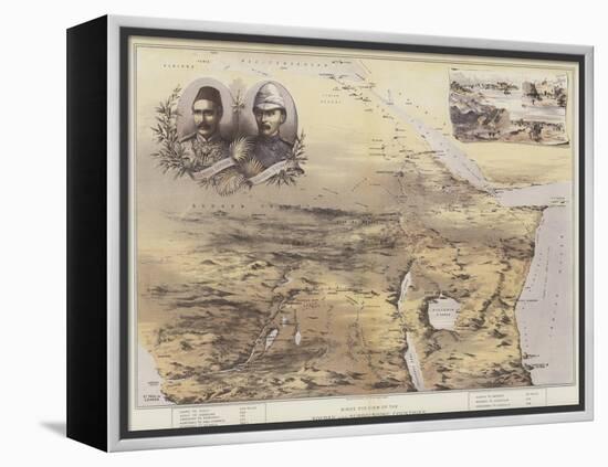 Bird's Eye View of the Soudan and Surrounding Countries-null-Framed Premier Image Canvas