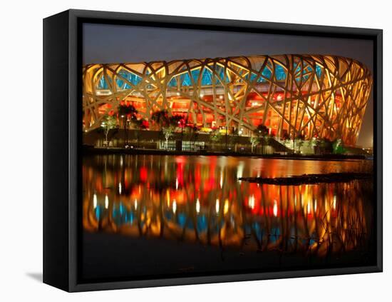 Bird's Nest, 2008 Summer Olympics, Track and Field, Beijing, China-null-Framed Premier Image Canvas