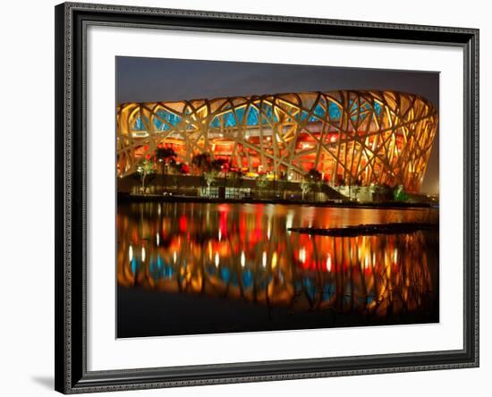 Bird's Nest, 2008 Summer Olympics, Track and Field, Beijing, China-null-Framed Photographic Print