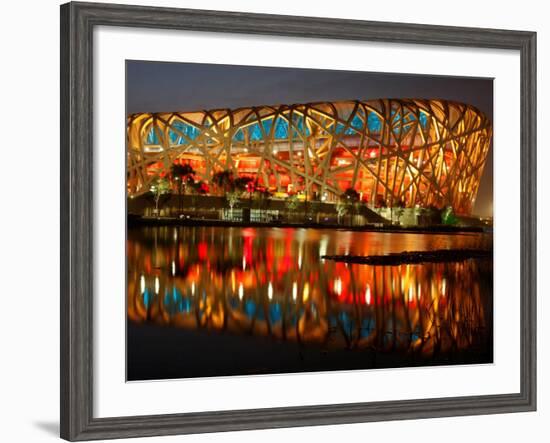 Bird's Nest, 2008 Summer Olympics, Track and Field, Beijing, China-null-Framed Photographic Print