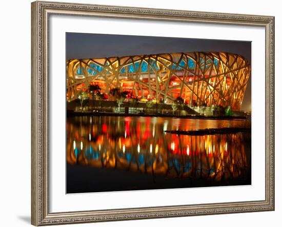 Bird's Nest, 2008 Summer Olympics, Track and Field, Beijing, China-null-Framed Photographic Print